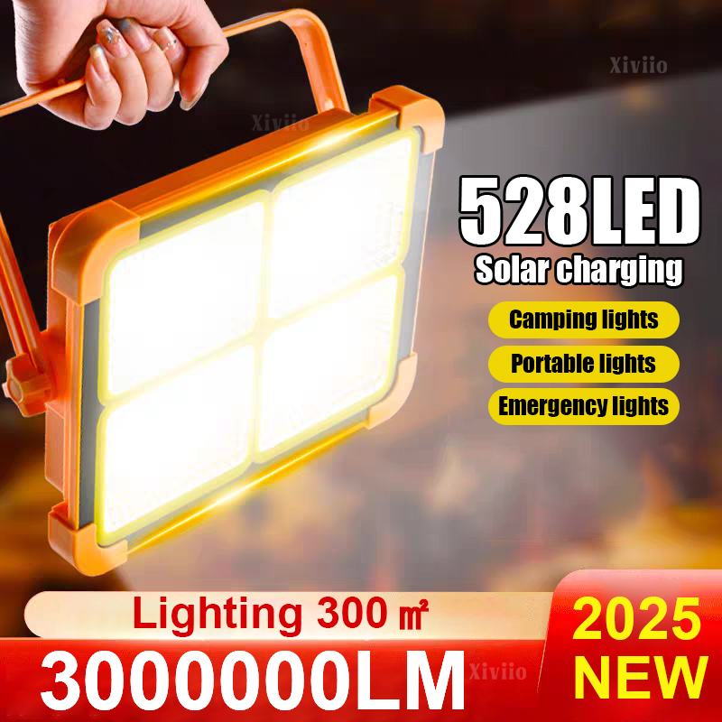 Solar Emergency Charger - 528LED Solar Charging Flood Light IP66