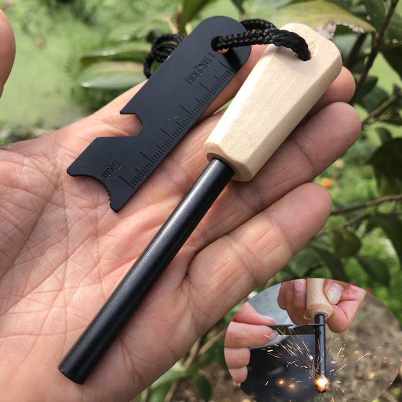 Magnesium Fire Starter - New Wilderness Survival Portable Flint Kit