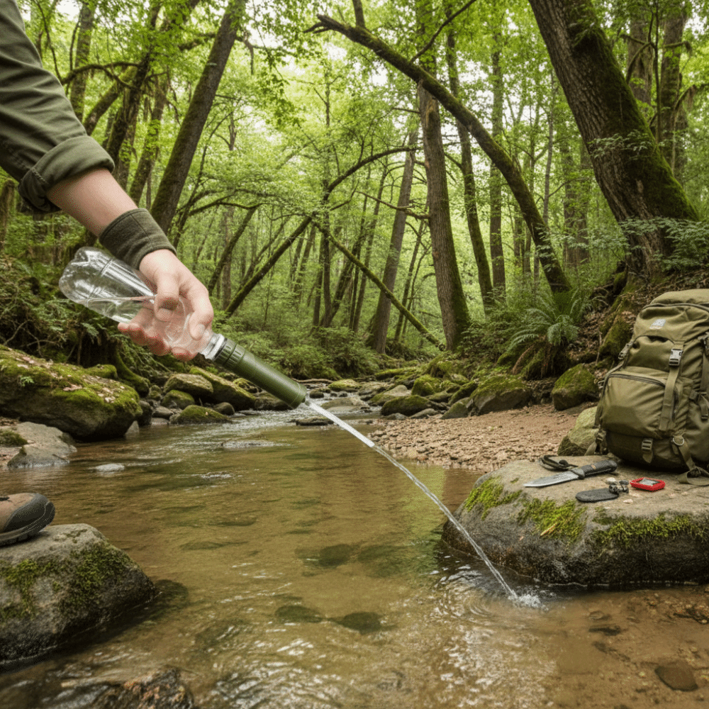 Water Purification Straw - ABS Outdoor Mini Water Filter Straw