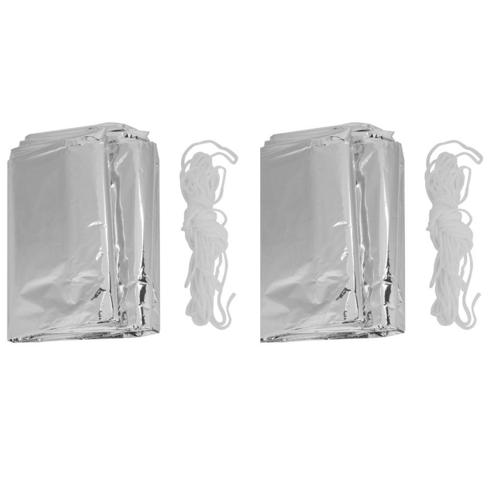 2 Pcs Durable Reflective Emerg - Survival Blanket Reflective recension och pris