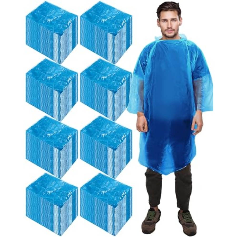 120 Pack Disposable Rain Ponch - Emergency Poncho Rain recension och pris