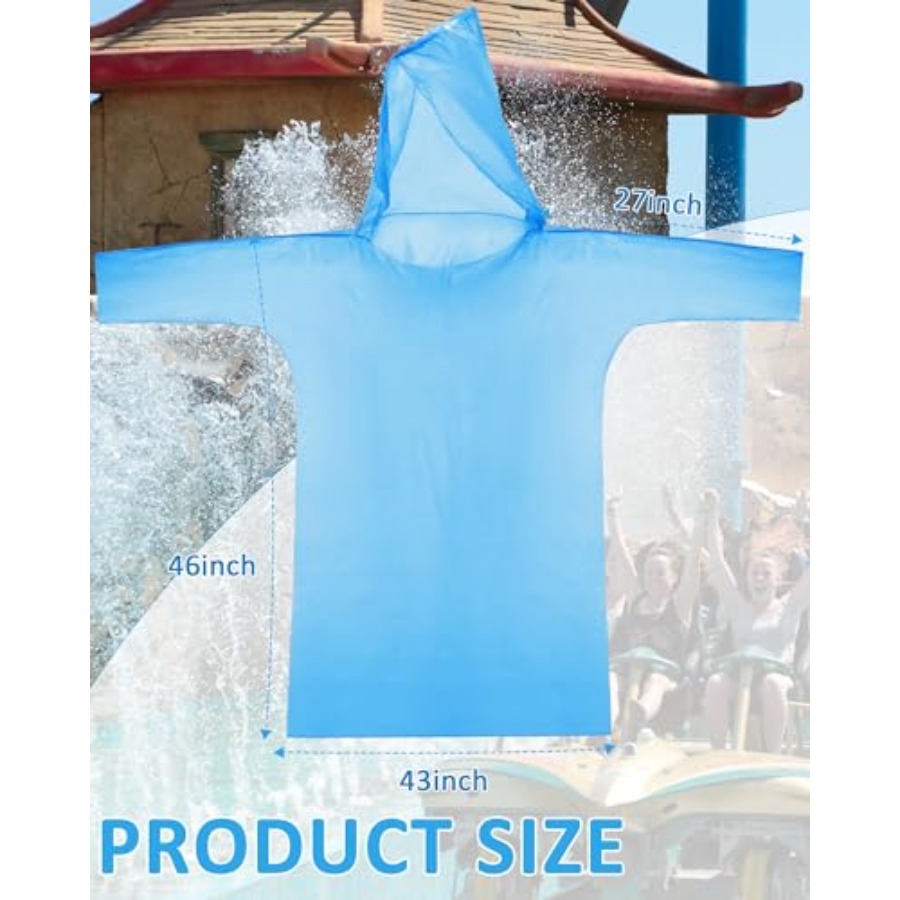 120 Pack Disposable Rain Ponch - Emergency Poncho Rain recension och pris