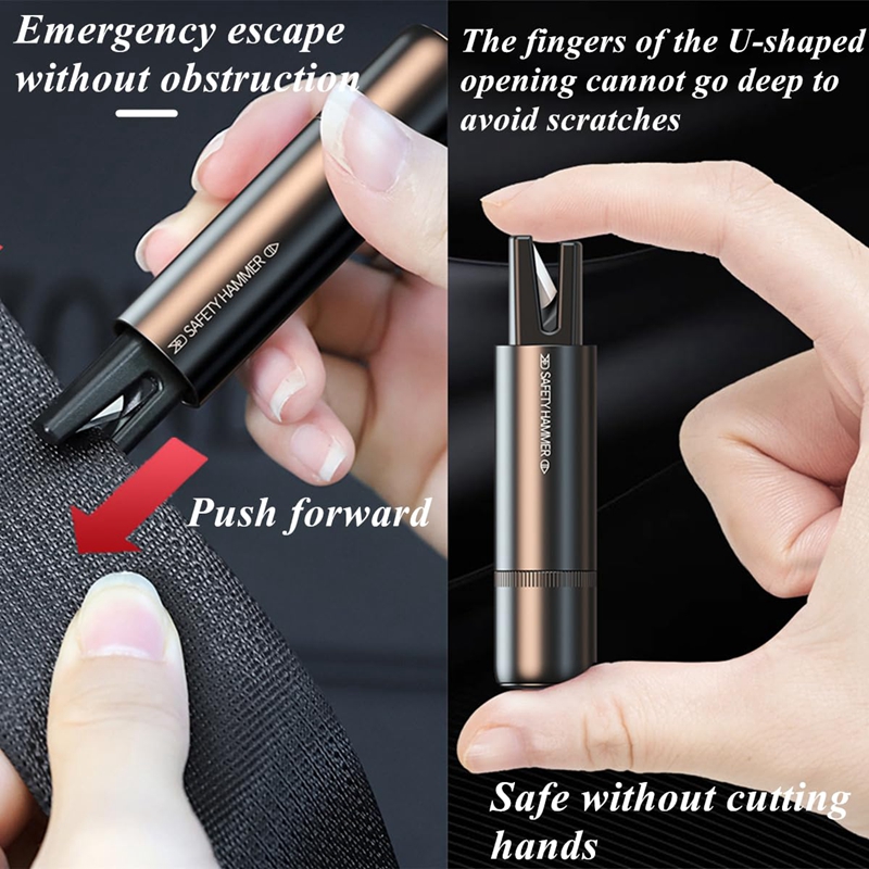 New 2 In 1 Car Safety Hammer E - Rescue Rope Throw recension och pris