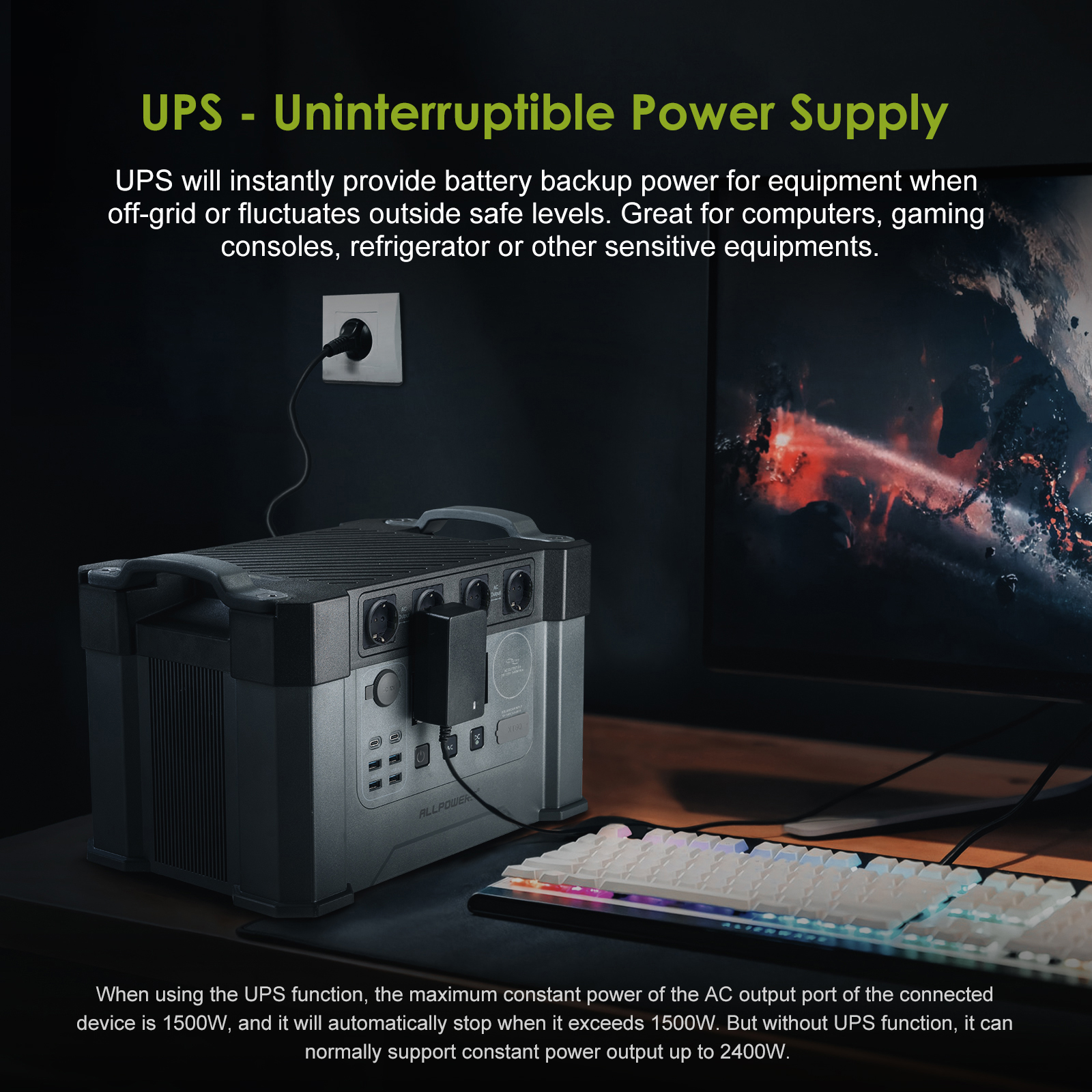 ALLPOWERS S2000 Pro Outdoor Ge - Solar Emergency Charger recension och pris