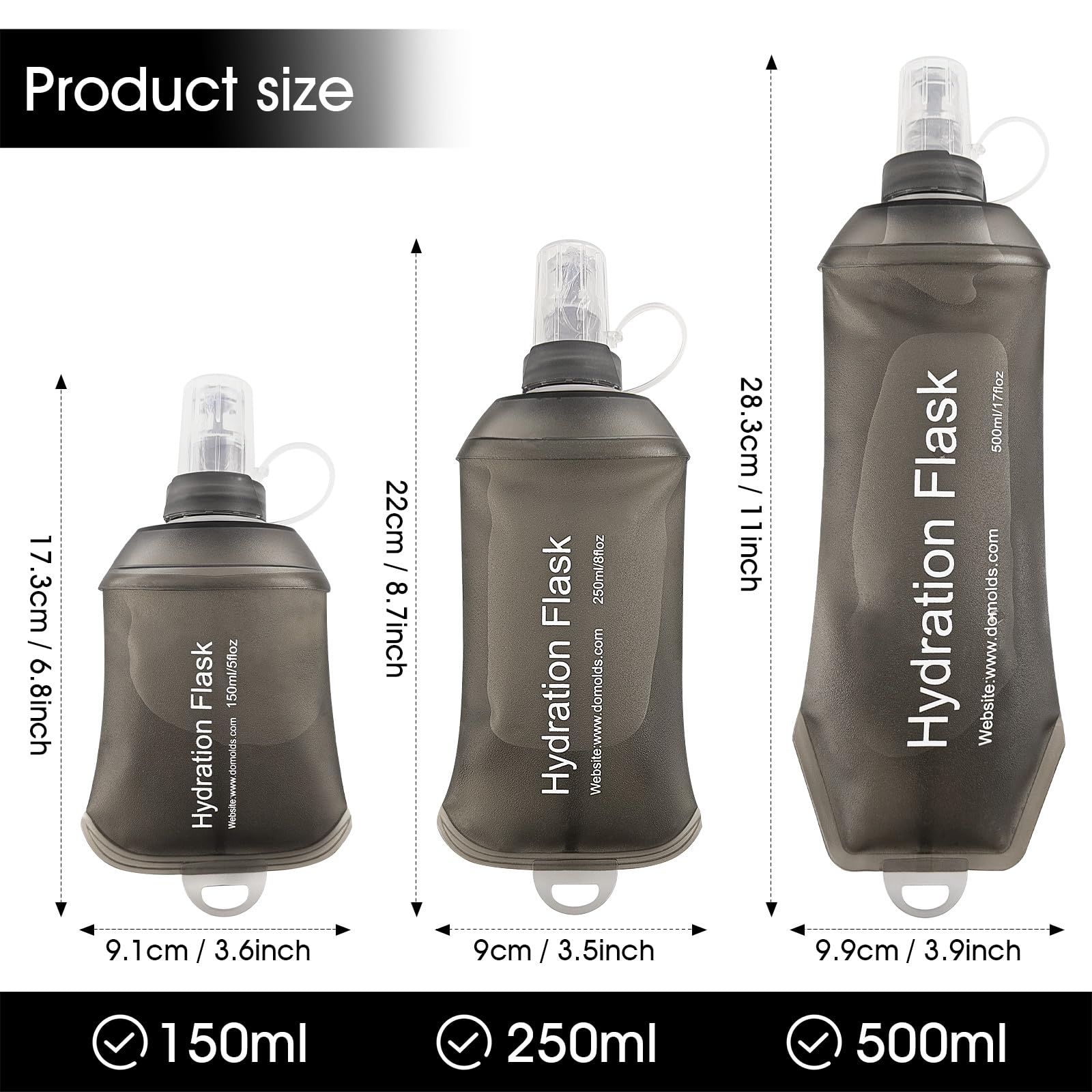 Soft Flask, TPU Collapsible So - Water Bag Collapsible recension och pris