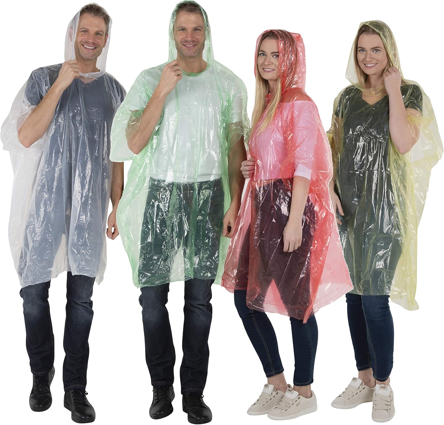 Rain Ponchos for Adults Teens  - Emergency Poncho Rain recension och pris