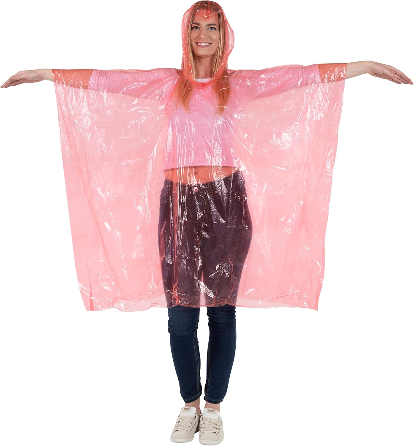 Rain Ponchos for Adults Teens  - Emergency Poncho Rain recension och pris