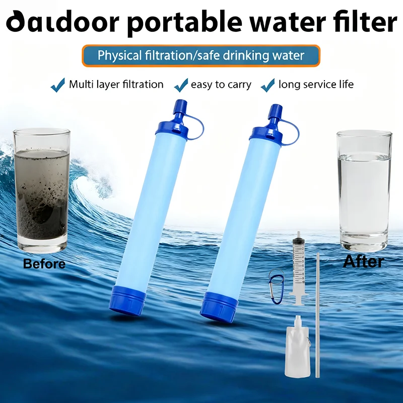 Outdoor Water Filter Straw Cam - Water Purification Straw recension och pris