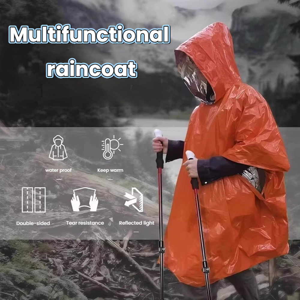 Portable Outdoor Emergency Rai - Emergency Poncho Rain recension och pris