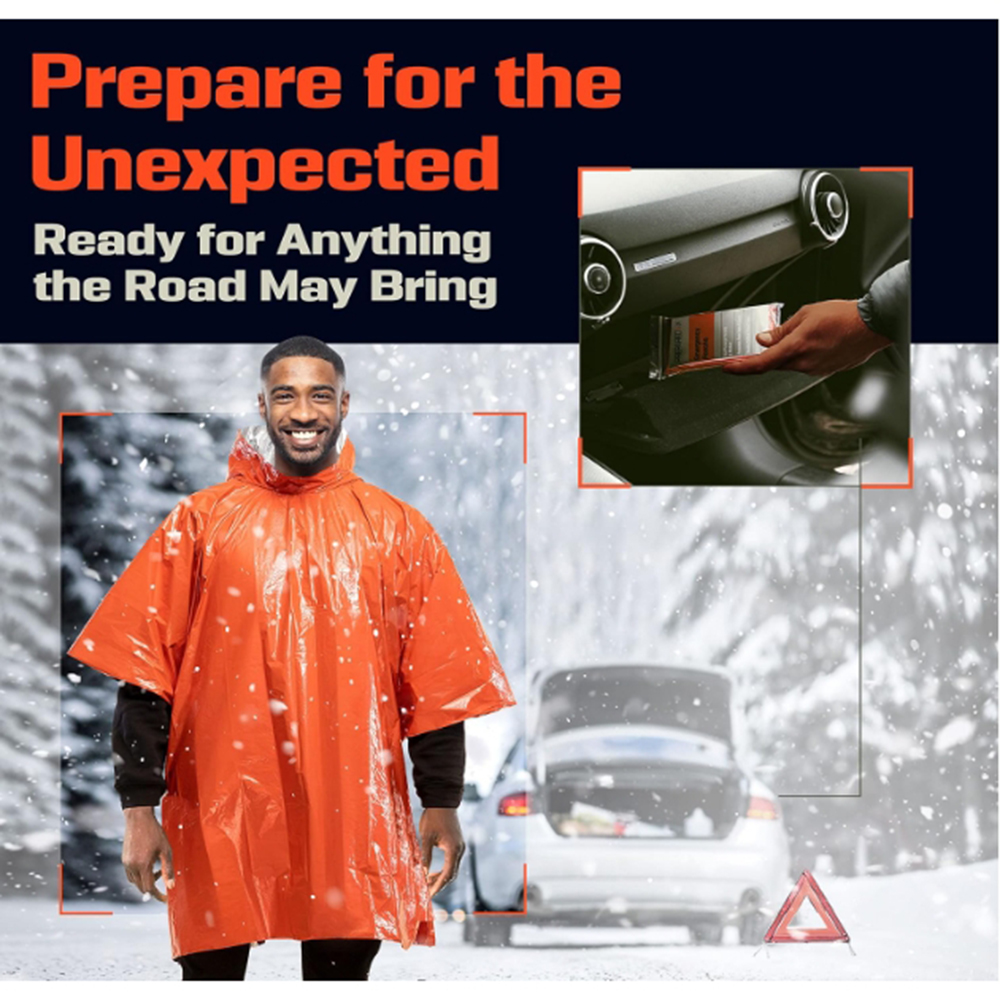Portable Outdoor Emergency Rai - Emergency Poncho Rain recension och pris