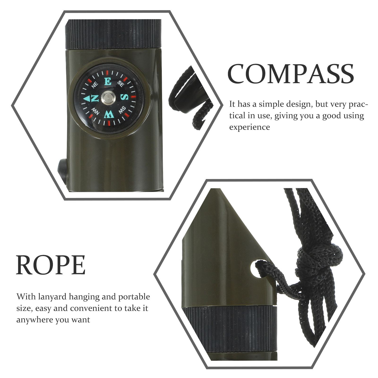 2Pcs 7-in-1 Emergency Survival - Emergency Whistle Loud recension och pris