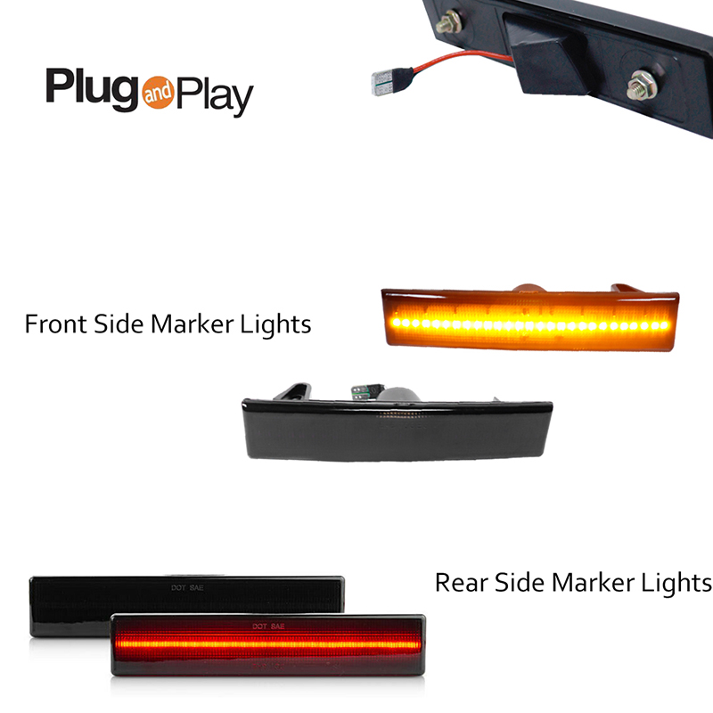 Front Amber / Rear Red LED Car - Signal Flare Kit recension och pris