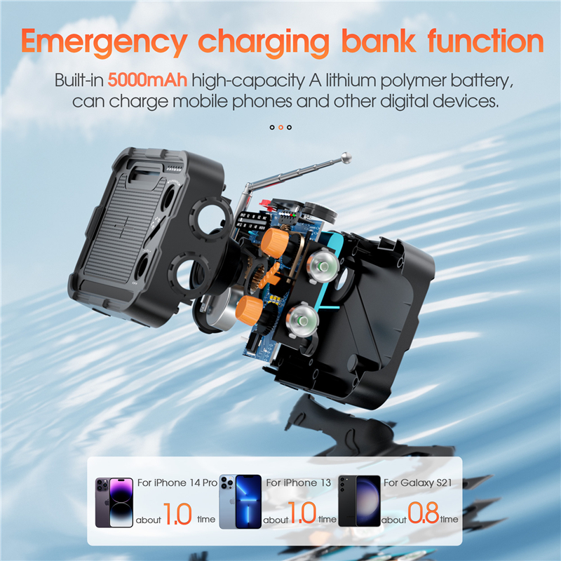 5000mAh Emergency Solar Power  - Solar Emergency Charger recension och pris
