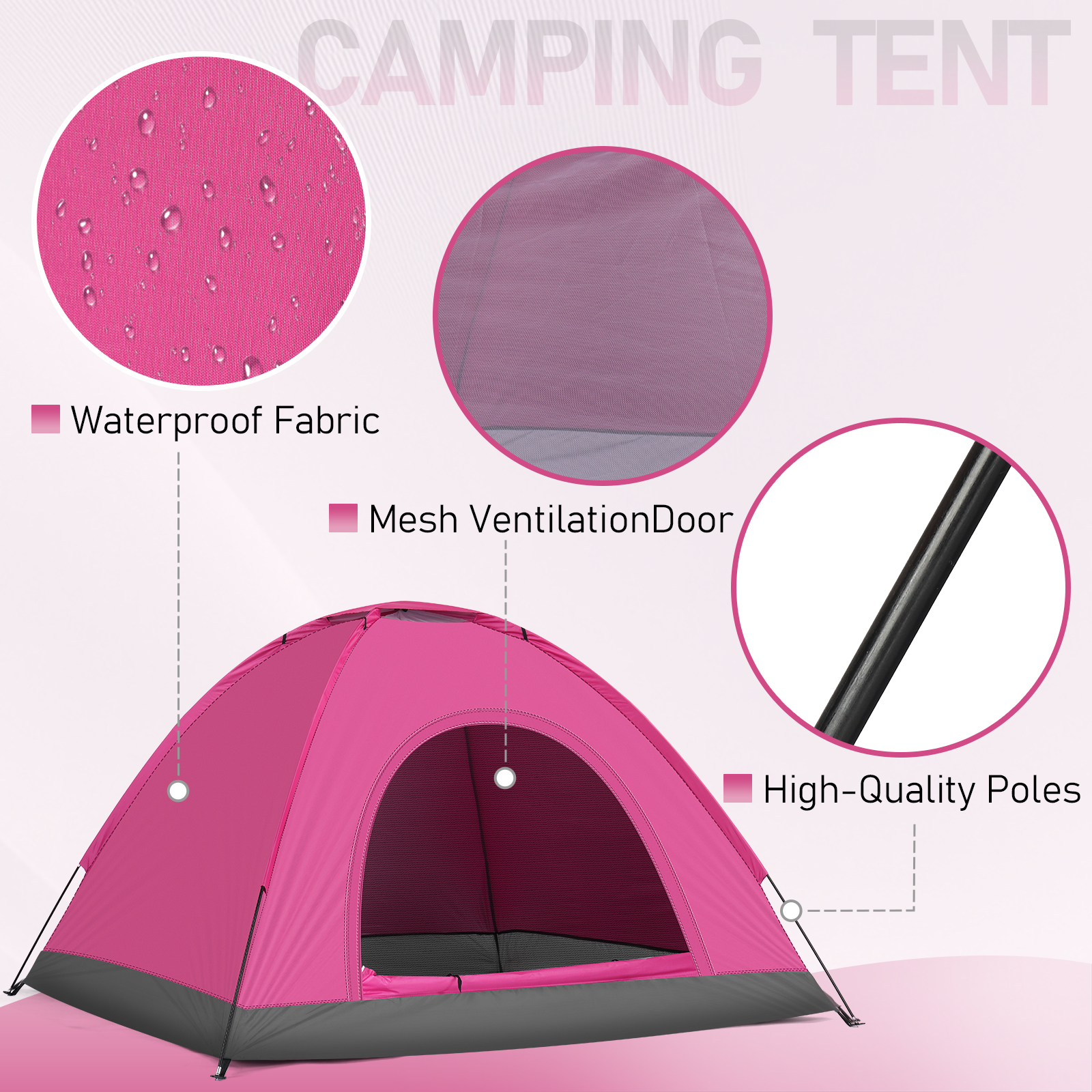 3 4 Person Camping Dome Tent W - Emergency Mylar Tent recension och pris
