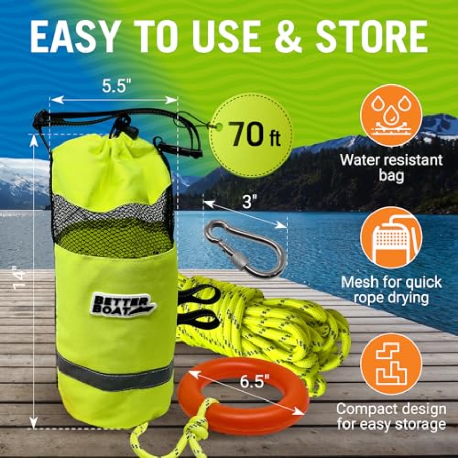 Water Throw Bag for Rescue Rop - Rescue Rope Throw recension och pris