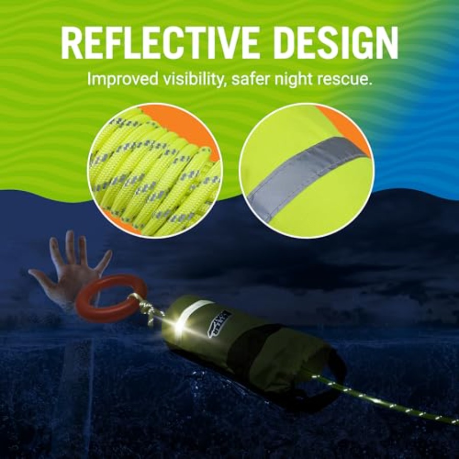 Water Throw Bag for Rescue Rop - Rescue Rope Throw recension och pris
