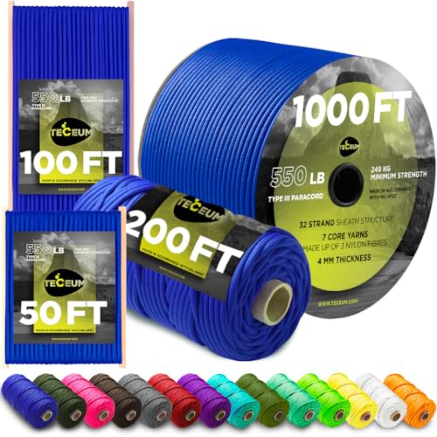 5/32 Paracord Rope 1000 1000ft - Para Cord 1000Ft recension och pris