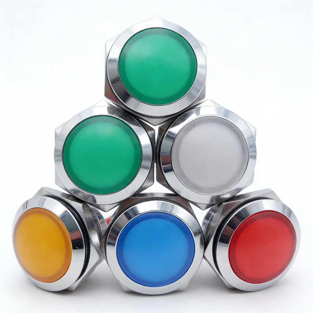 Metal LED Indicator Light 12mm - Signal Panel Orange recension och pris