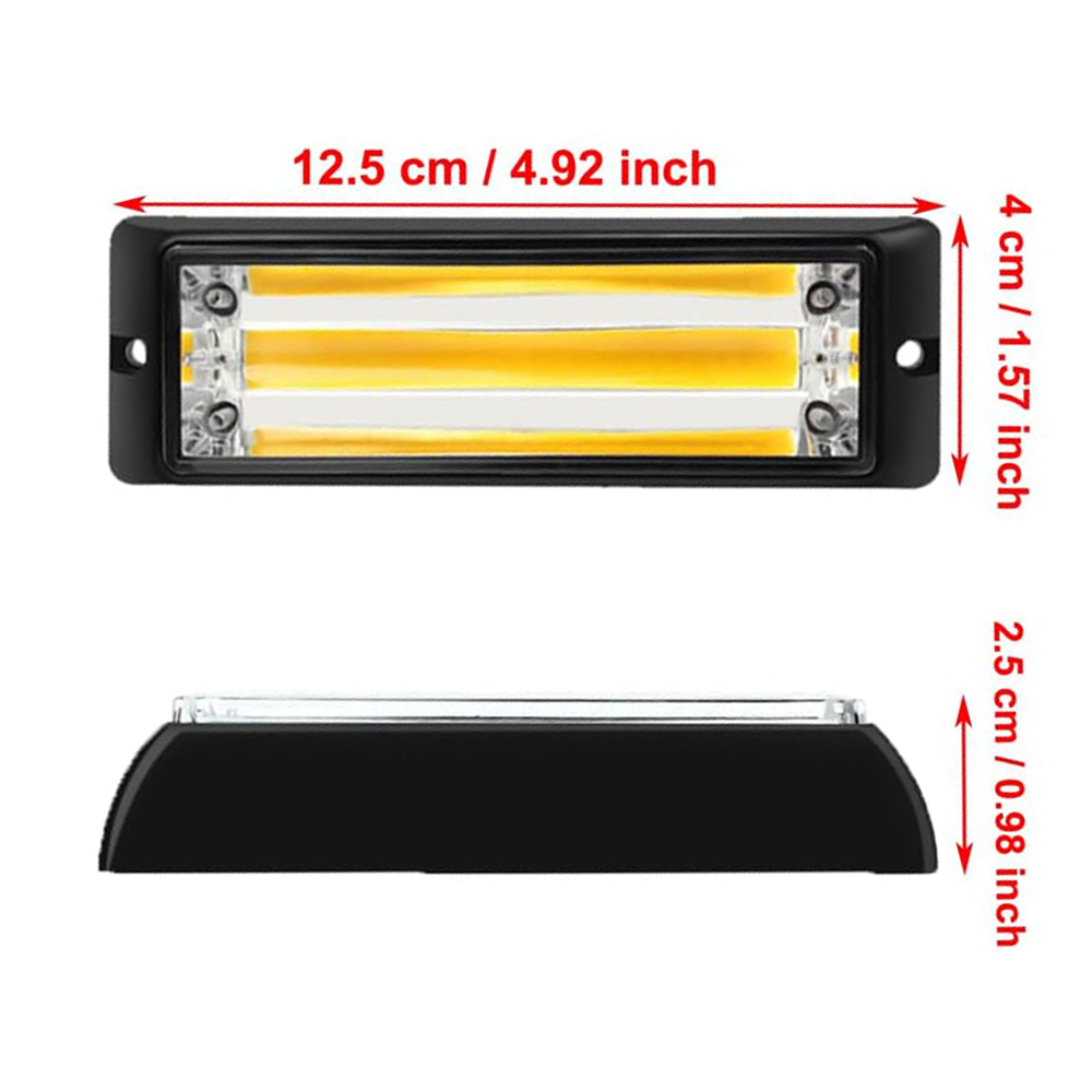 2pcs COB LED Warning Light Eme - Sos Light Strobe recension och pris