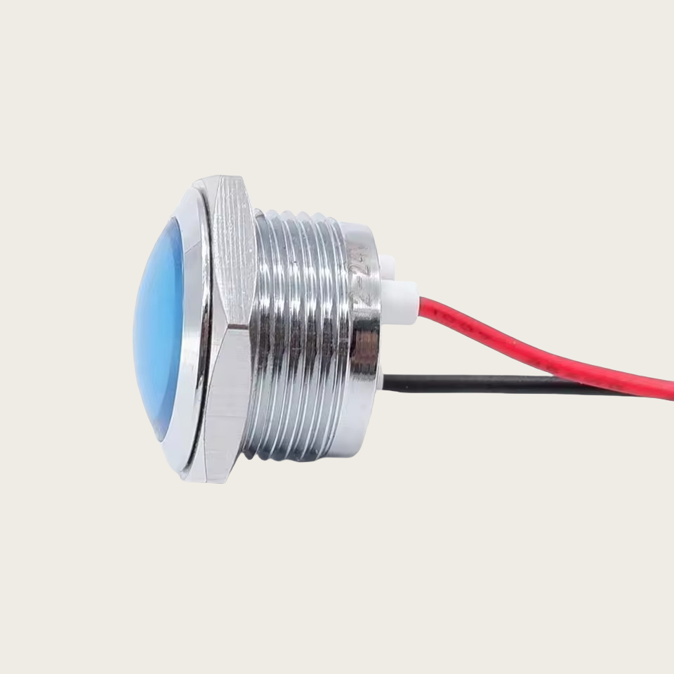 12mm 16mm 19mm 22mm Metal LED  - Signal Panel Orange recension och pris