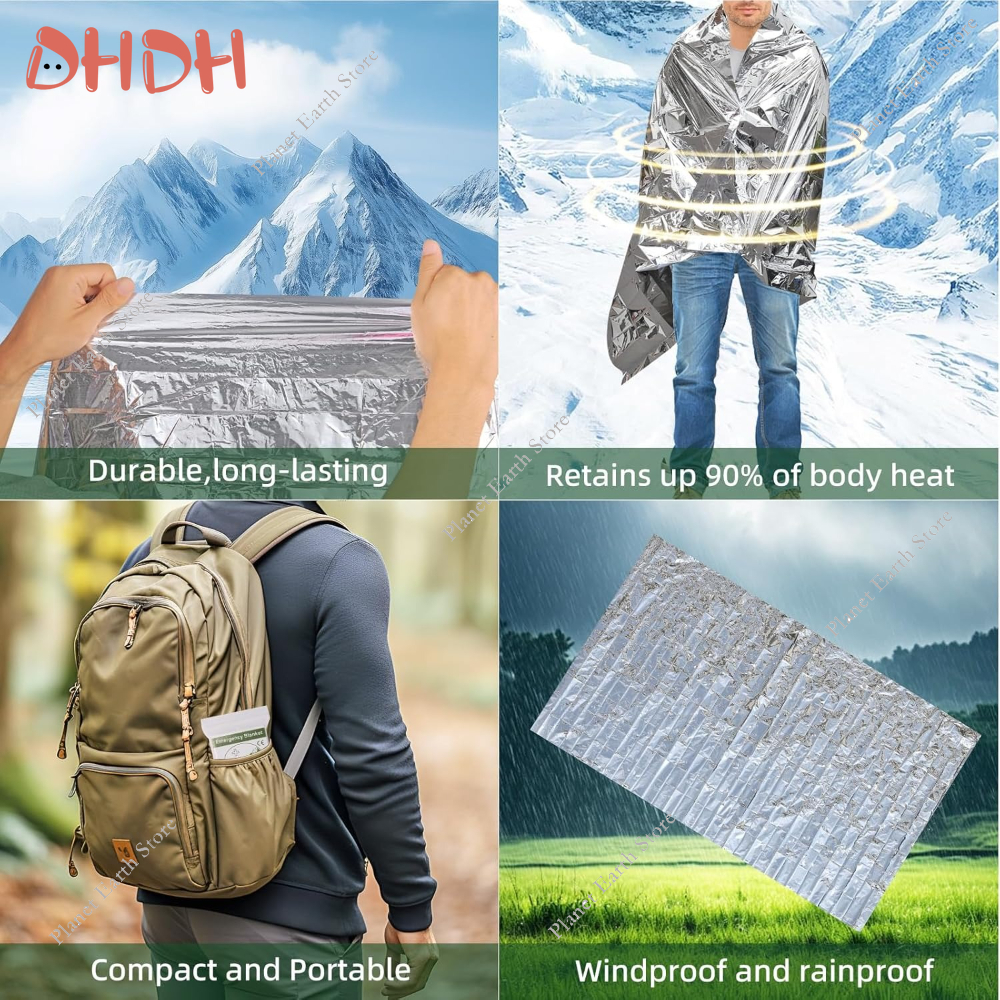 Emergency Thermal Blanket 5/10 - Survival Blanket Reflective recension och pris