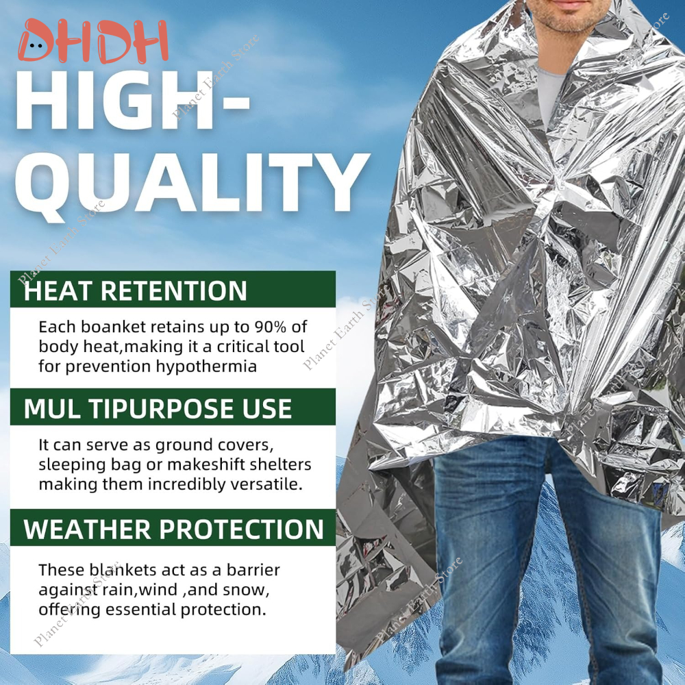 Emergency Thermal Blanket 5/10 - Survival Blanket Reflective recension och pris