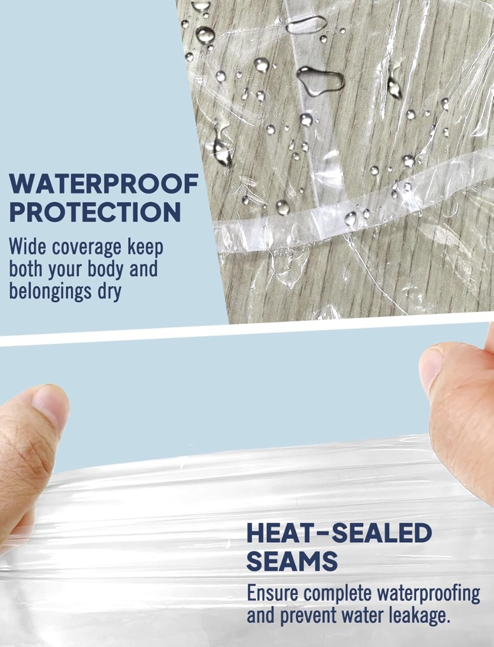 Disposable Rain Poncho for Adu - Emergency Poncho Rain recension och pris