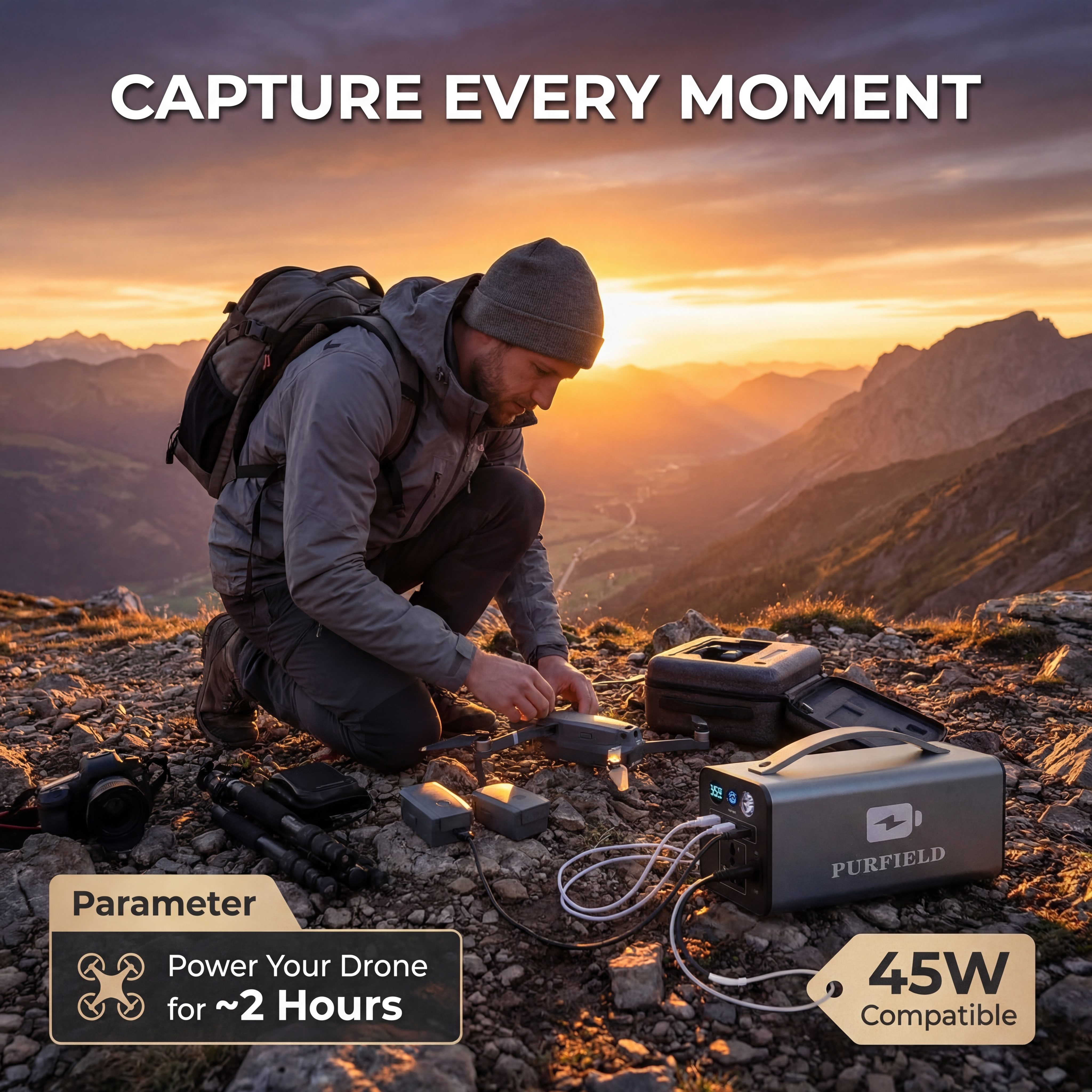 180W Outdoor Power Station 320 - Solar Emergency Charger recension och pris