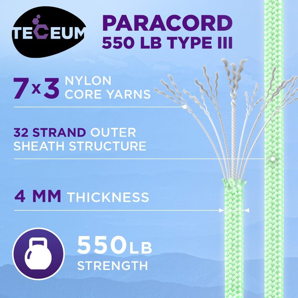 Reflective Paracord Rope 1000f - Para Cord 1000Ft recension och pris