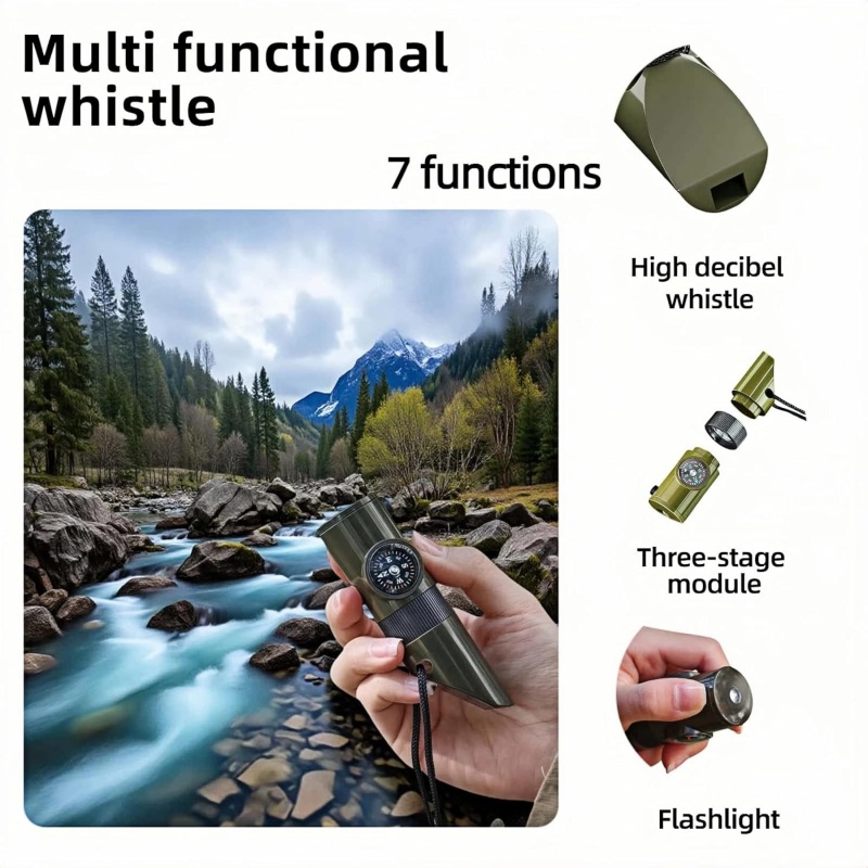 3-in-1 Emergency Whistles with - Emergency Whistle Loud recension och pris