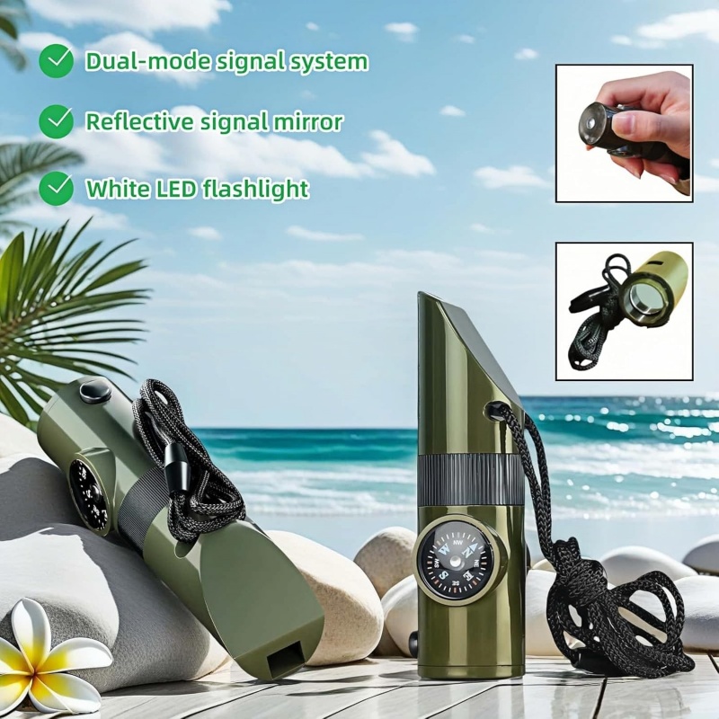 3-in-1 Emergency Whistles with - Emergency Whistle Loud recension och pris