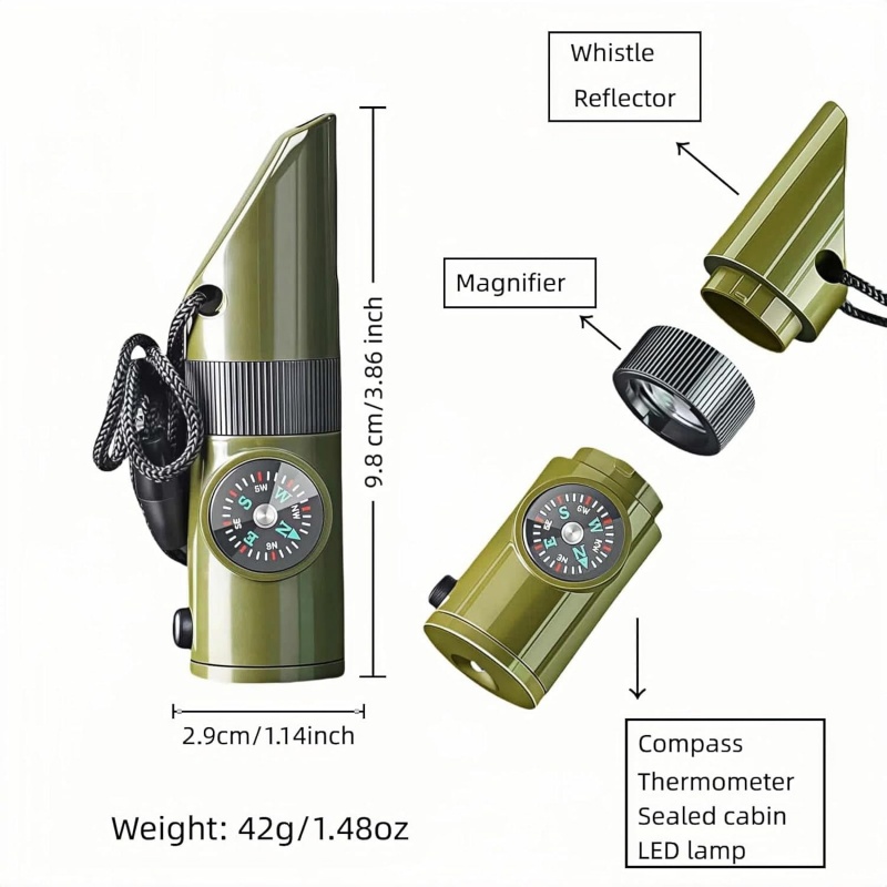 3-in-1 Emergency Whistles with - Emergency Whistle Loud recension och pris
