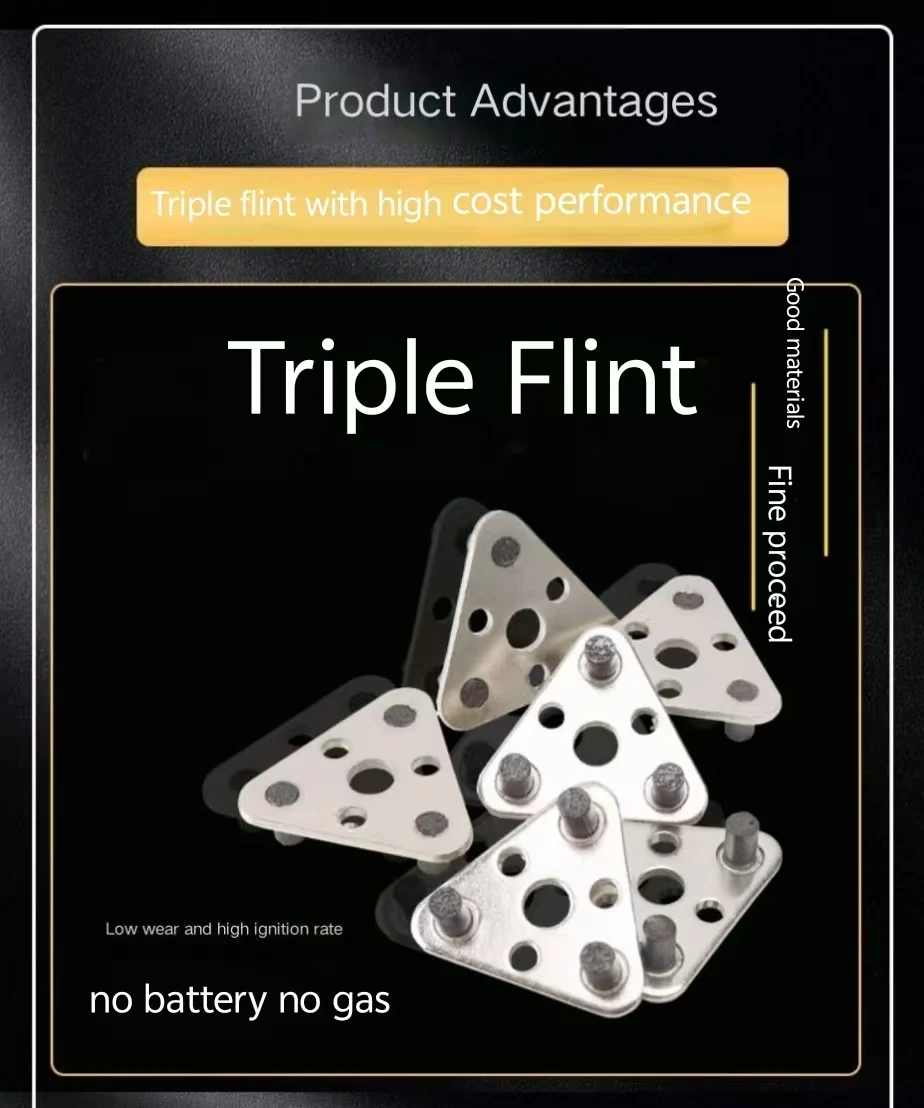 1pc Spark lighter stone Triple - Fire Starting Kit recension och pris