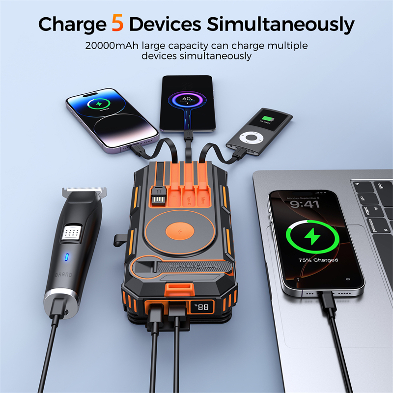 20000mAh Hand Crank Solar Powe - Solar Emergency Charger recension och pris