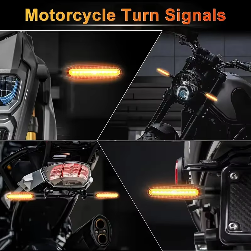 2/4PCS Motorcycle LED Turn Sig - Sos Light Strobe recension och pris