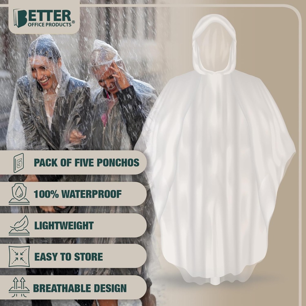 Better Office Products Disposa - Emergency Poncho Rain recension och pris
