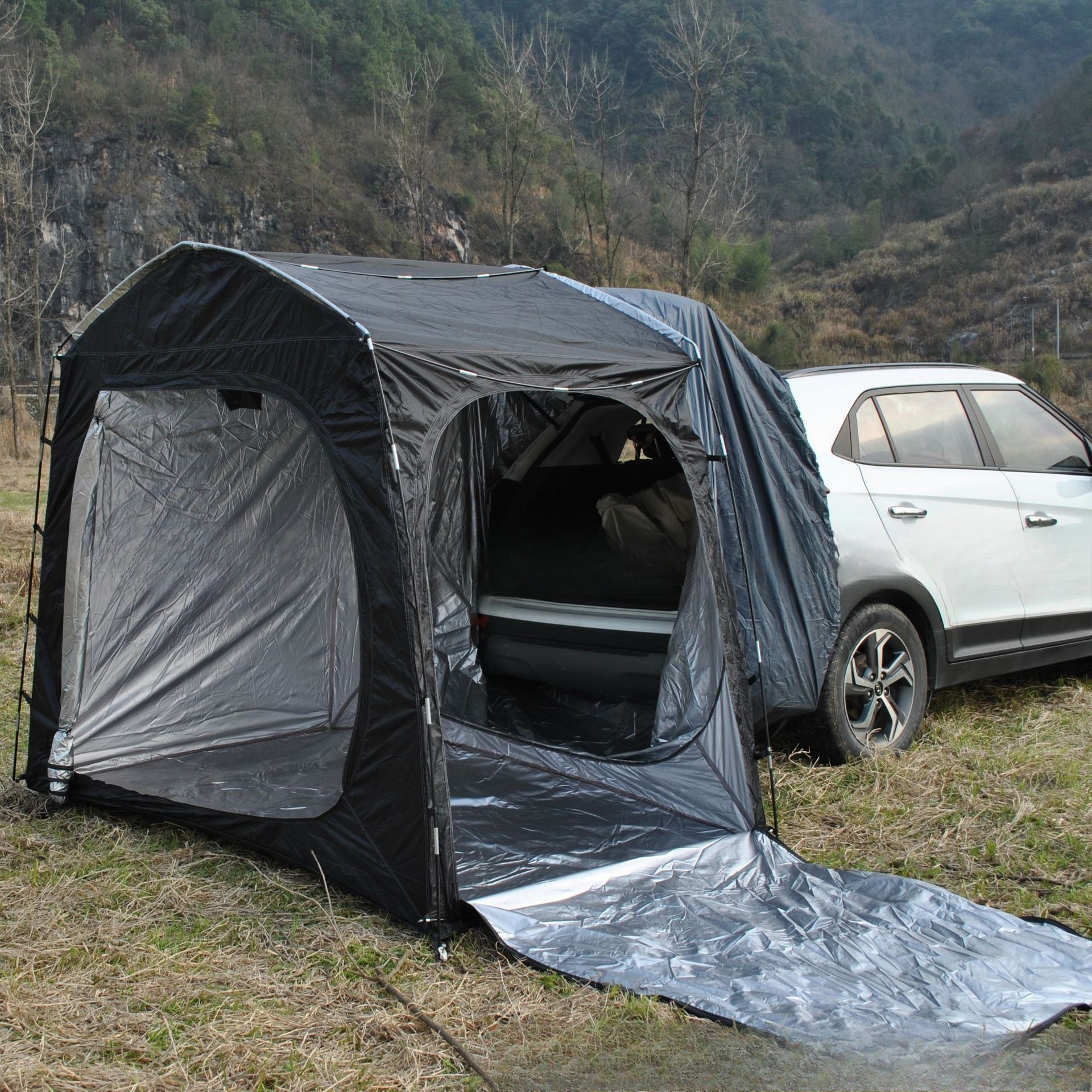Easy to store full-model rear  - Emergency Mylar Tent recension och pris