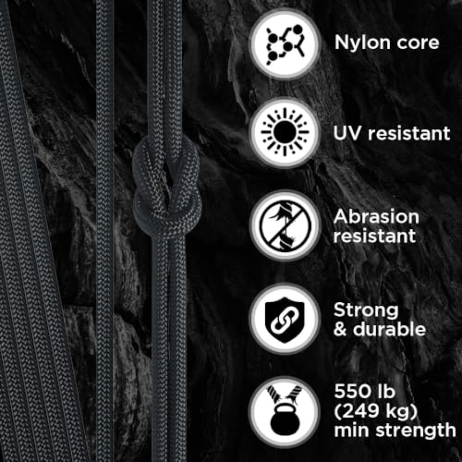 Paracord Type III 550 Basalt 1 - Para Cord 1000Ft recension och pris