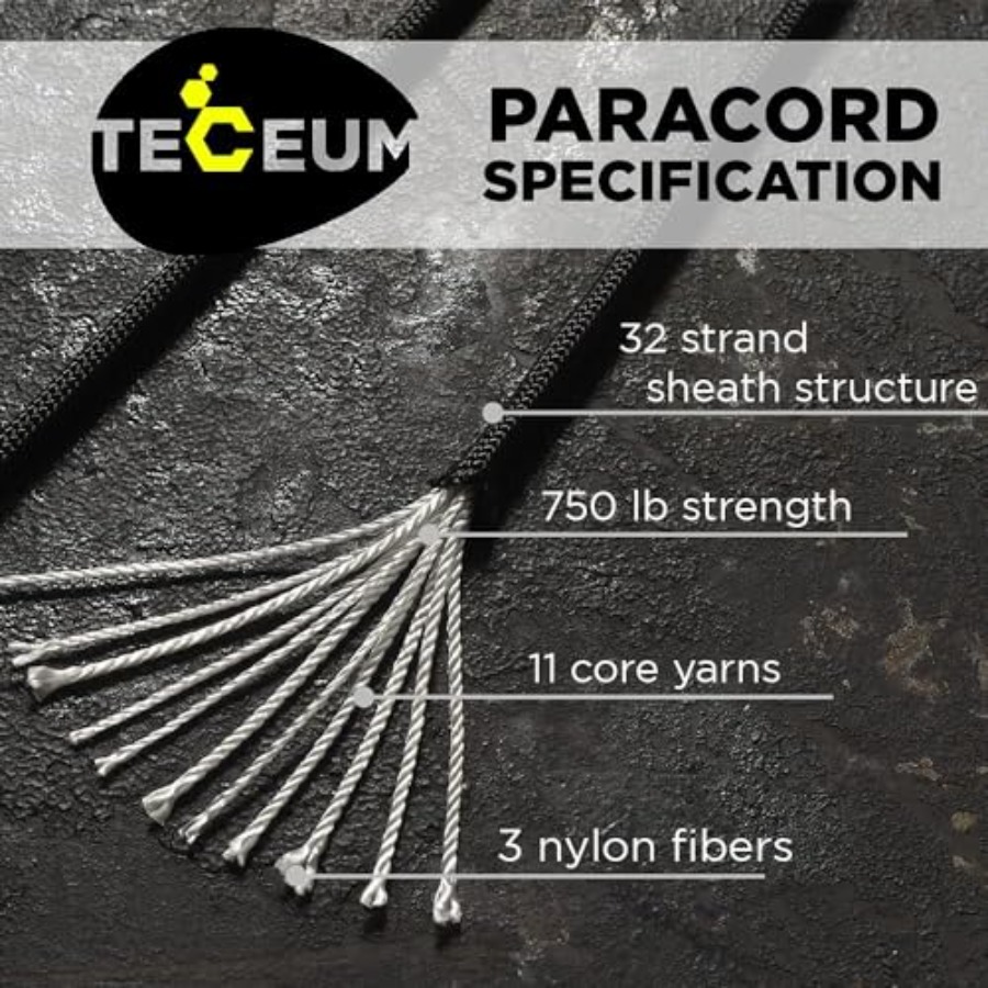 Paracord Rope 750 lb 1000ft/ 2 - Para Cord 1000Ft recension och pris