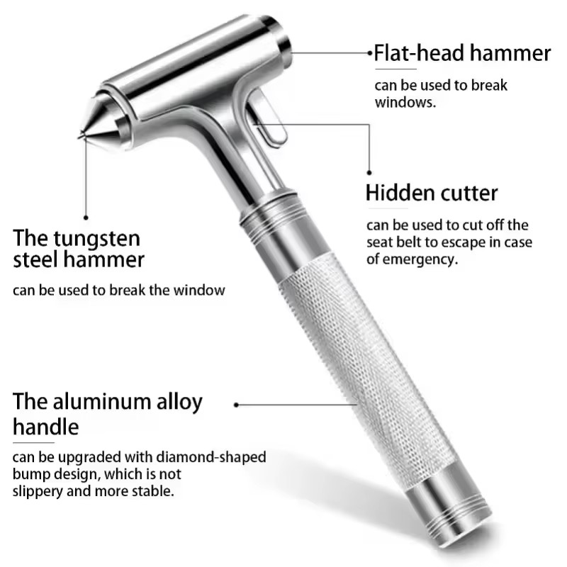 Car Safety Hammer Car Window B - Rescue Rope Throw recension och pris