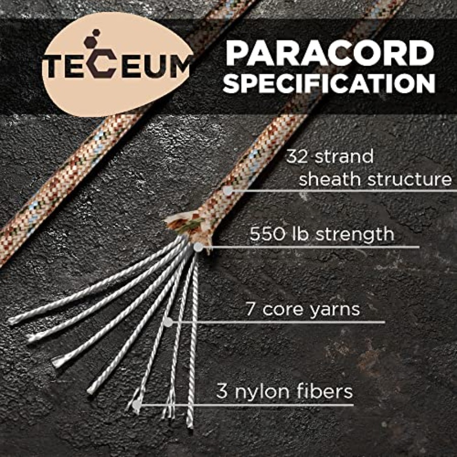 Paracord Type III 550 Desert C - Para Cord 1000Ft recension och pris