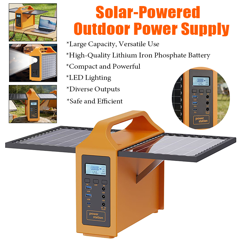 Portable Power Station 100W 15 - Solar Emergency Charger recension och pris