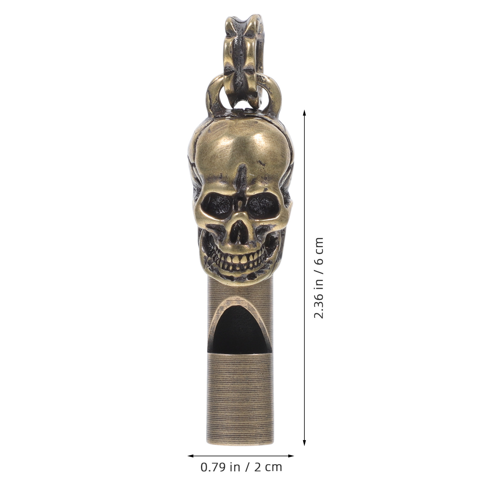 Creative Skull Head Copper Whi - Emergency Whistle Loud recension och pris