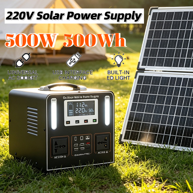 500Wh 500W 220V Portable Power - Solar Emergency Charger recension och pris