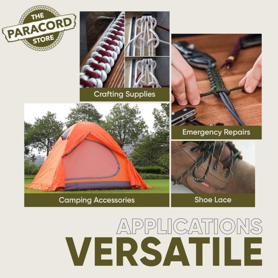 Type III 550 Paracord - 1000 F - Para Cord 1000Ft recension och pris