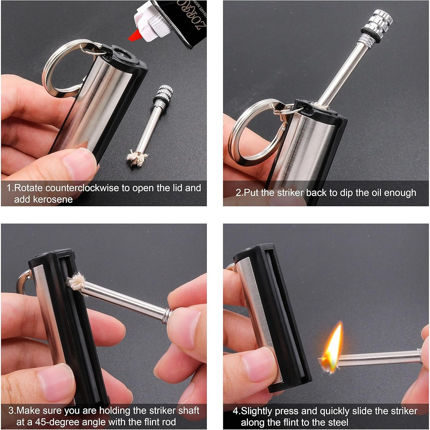 1-5-pack Magnesium flint set,  - Magnesium Fire Starter recension och pris