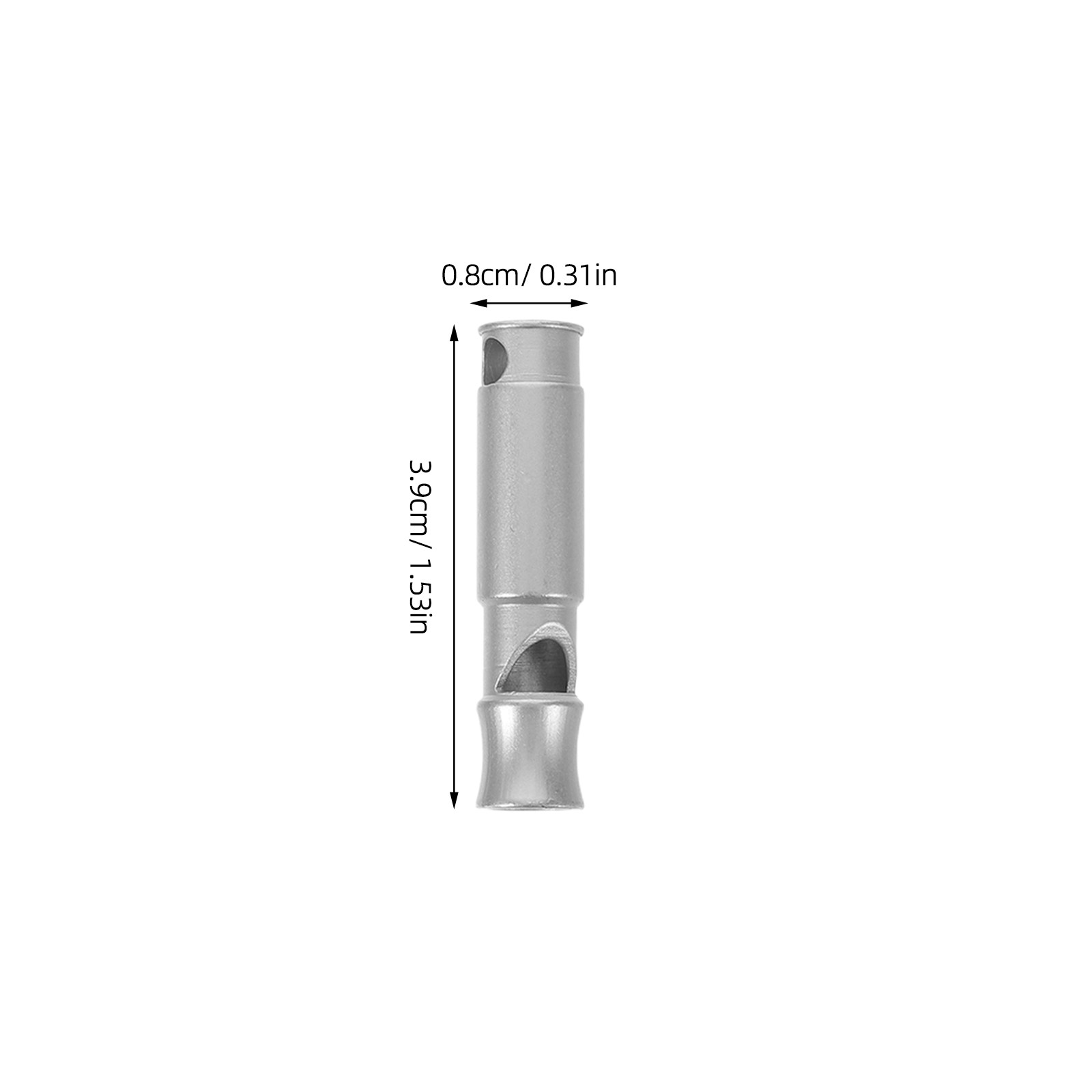 2Pcs Mini Stainless Steel Surv - Emergency Whistle Loud recension och pris