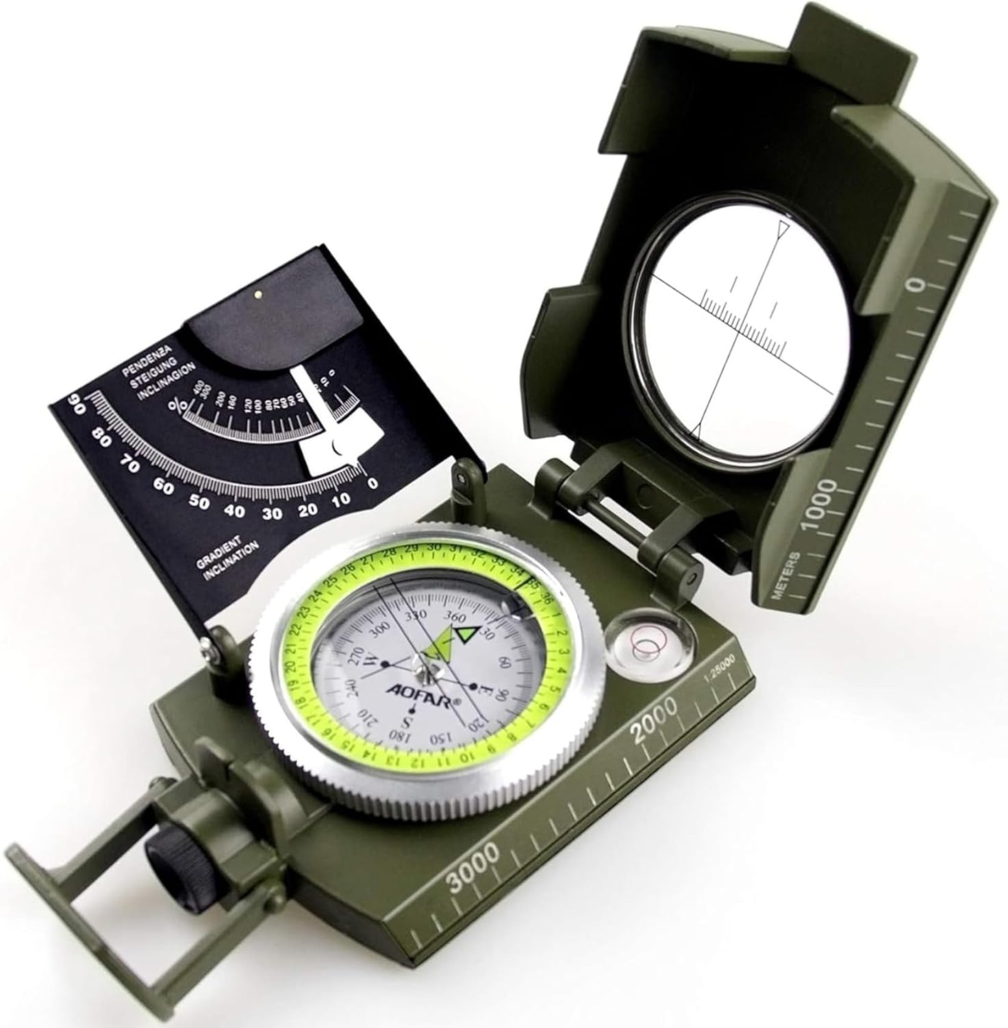 Military Compass for Hiking, L - Compass Lensatic recension och pris
