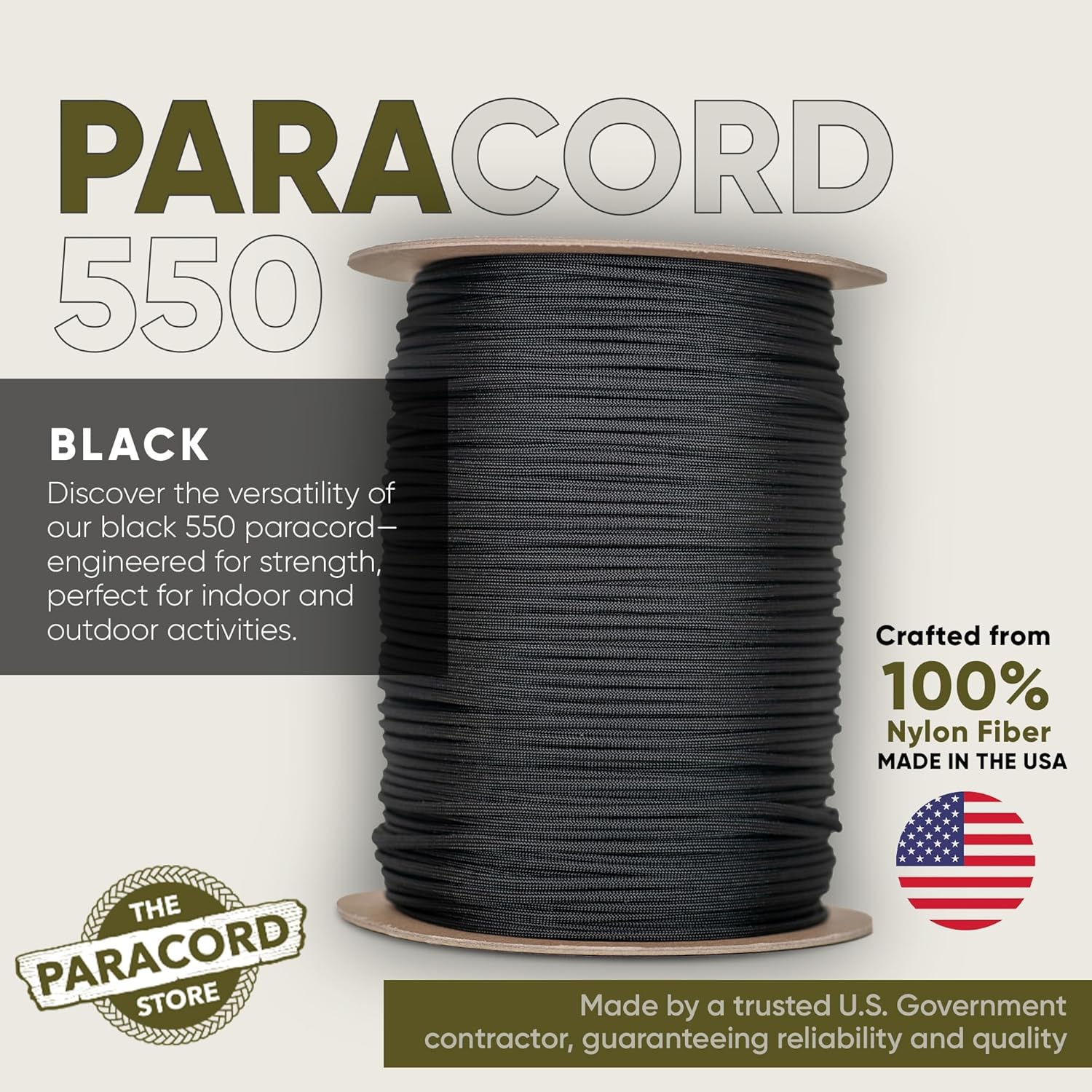 Type III 550 Paracord 1000 FT  - Para Cord 1000Ft recension och pris