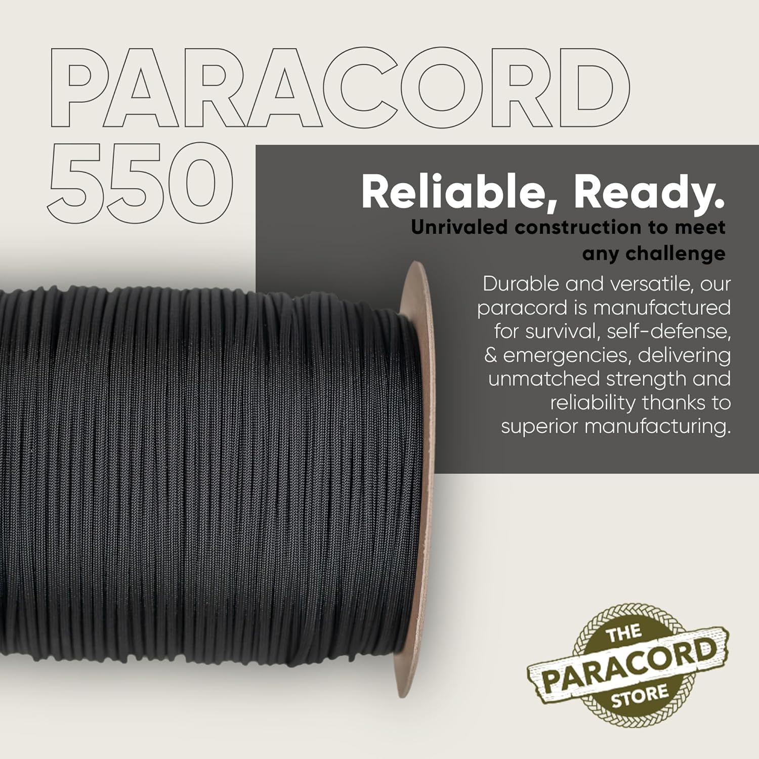 Type III 550 Paracord 1000 FT  - Para Cord 1000Ft recension och pris